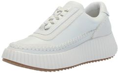 Dolce Vita Women's Dolen Sneaker, White Leather, 8