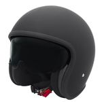 Zorax Matt Black XL (61-62cm) ZOR-601 Open Face Helmet Scooter Motorbike Motorcycle Crash Helmet ECE 2206