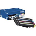 Brother Genuine TN223 4pk Standard-Yield Toner Cartridge Multipack