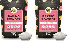 5:15PM Baking Powder 250g | Double Acting Baking Powder | All Purpose Leaving Agent | Gluten Free Baking Powder for Cooking & Baking Cake, Breads, Muffins, Pizza – 250 grams (Pack of 2)