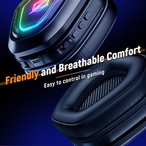 Ozeino Wireless Gaming Headset – Over-Ear, Noise Cancelling, Black