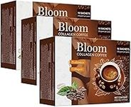 Bloom Coffee Collagen from Japan, Nutritionist Recommended, Pure Organic Coffee Collagen for Women and Men (3Boxes)