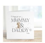 Mummy and Daddy To Be, Baby GirBaby Congratulations Card, Pregnancy Congratulations Card, Parents To Be Card, Bun In Oven, Expecting a Baby, New Baby News, Soon to be Mum, baby shower