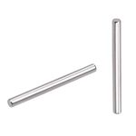 Yesallwas 100 PCS 2mm x 22 mm Dowel Pin Stainless 304 Steel Shelf Support Pin Metal Fasten Elements Used On Precise Location (2mm x 22 mm 100 PCS)