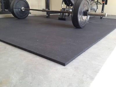 Shree somgiri Premium Black Gym Floor Mat 8×5 FEET - High-Density, Non-Slip Exercise Mat,Waterproof,BPA Free for Home and Commercial Gym,Fitness Studioes Size 8 * 5 FEET