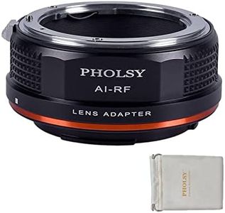 PHOLSY Lens Mount Adapter for Nikkor F/AI/AIS/AF/AF-I/AF-S Lens Compatible with Nikon F Lens to Canon EOS RF Mount Camera Body, Nikon F to RF