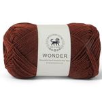 NESTNHAVEN, Wonder , Poly Yarn Supersoft Hand Knitting Wool Ball, (1 Ball/100 Gram Each) Ball Suitable for Craft, Crochet, Amigurumi, Embroidery, Toys, Garments, Flowers and Hobby Projects , 2 Fine , Shade no - NNHW (Brown)