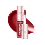 L'Oréal Paris Hyaluron Lip Stain Serum, Hydrating Lip Tint & Cheek Stain, Up to 2x More Hydrated Lips 12-Hour Longwear, Infused with Hyaluronic Acid, Shade 521 Bordeaux Please