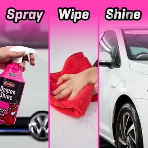 CarPlan Demon Shine Spray – High Gloss Car Polish, Pink 1L