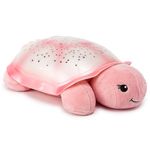 Cloud b Star Projector Nightlight with White Noise Soothing Sounds | Adjustable Settings and Auto-Shutoff | Twinkling Twilight Turtle - Pink