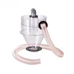 High-Efficiency 4" Cyclone Dust Separator for Dust Collectors - Clear ABS devise for Real-Time Monitoring, 1pcs