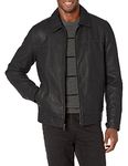 Tommy Hilfiger Men's Classic Faux Leather Jacket, Dark Brown, Large