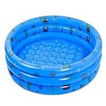 Highttoy Paddling Pool for Kids, 51 Inch Round Inflatable Kiddie Pool Baby Swimming Pool Inflatable Toddler Pool Summer Water Toys for Kids Swimming Pool for Toddlers Boys Girls, Blue