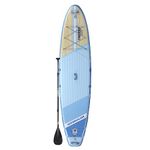 THURSO SURF Inflatable Stand Up Paddle Board All-Around SUP Waterwalker 132 11'×32''×6'' | Carbon Shaft Paddle | Roller Backpack | Rechargeable Electric Air Pump | Coiled Leash (Tangerine)