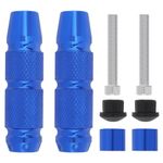 Windance 2pcs CNC M6 Front Fender Frame Sliders, Anti Crash Protector for Yamaha Honda Suzuki (Blue)