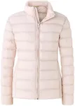 ZSHOW Women's Winter Jacket Windproof Lightweight Puffer Coat with Stand Collar (Light Pink,M)