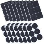 96 Pcs Furniture Pads, Rubber Non Slip Furniture Feet Pads, Rubber Stickers Self-Adhesive Furniture Felt Pads for Chair Legs, Tiled, Carpet, Laminate, Hardwood Floor Protectors