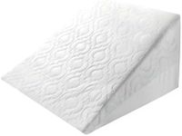 Molten Creek® Bed Wedge Pillow Cushion, Neck, Back Acid Reflux Flex, Orthopedic Support Cushion, Foam Fill, Removable Washable Cover, Comfortable and Supportive (White)