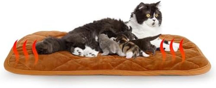 NAMOTEK Self-Warming Cat Bed Indoor/Outdoor Super Soft Self Heating Pet Mat Washable Thermal Pad for Cat & Dog 35x23 inch
