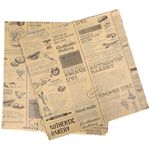 DOITOOL 50Sheets Deli Paper with Newsprint, Newspaper Theme Sandwich Wrapping Papers, Grease Resistant Wrap Burger Liner for Home, Kitchen, Wrap Bread, Burger and Sandwich, 10 x 10 Inch