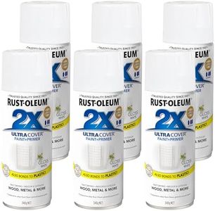 Rust-Oleum 2X Ultra Cover Spray Paint Plus Primer, Gloss White, 340 g (Pack of 6)