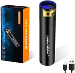 DARKBEAM UV Flashlight 365nm Wood's lamp V4 USB Rechargeable Portable Blacklight LED Ultraviolet Light Mini, Detector for Pet Urine - Stains, Flurescent Material, Money, Amber Detection