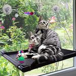 Cat Window Perch Hammock Cat Bed Kitty Sunny Seat Durable Pet Perch with Upgraded Version 4 Big Suction Cups Cat Bed Holds Up to 60lbs