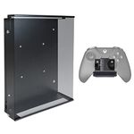HIDEit Mounts X1X Pro Bundle, Wall Mount for Xbox One X and Controller, Steel Wall Mount for Xbox One X and One Rubber Dipped Controller Mount