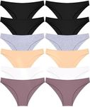 FINETOO 12 Pack Cotton Underwear fo