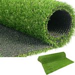 LITA Premium Synthetic Artificial Grass Turf 20mm Pile Height, High Density Fake Faux Grass Turf, Natural and Realistic Looking Garden Pet Dog Lawn (20mm grass height-1mx5m)