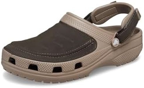 Crocs Men's Yukon Vista II LR Clog, Mushroom/Chocolate, US 9