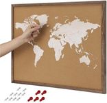 Navaris Cork World Map Pinboard Wit