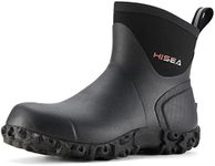 HISEA Men's Rubber Boots Ankle Rain