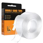 Vn care 3 Meter Multipurpose Double Sided Tape - Adhesive Silicone Tape, Heavy Duty, Heat Resistant, Multi-Functional, Removable, Washable, Reusable Anti-Slip Gel Nano Grip Tape (3)