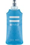 FITLY Soft Flask 350ml - Shrinks As You Drink Soft Water Bottle for Hydration On The Move - Collapsible Running Water Bottle, Hiking, Cycling - Soft Flask Running (F5LB)