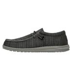HEYDUDE Men's Wally Sox Slip-On Shoes - Moccasin Style, Charcoal, 9 UK