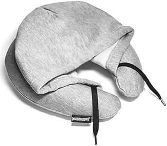 HoodiePillow HoodiePillow Brand (Inflatable) Travel Hoodie Pillow - Gray, COMINHKR061555, Heather Gray, 12 x 12