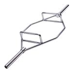 Amstaff Fitness Olympic Trap/Hex Bar - Two-Handle for Squats, Deadlifts, Shrugs & Power Pulls, Suitable for Olympic Plates