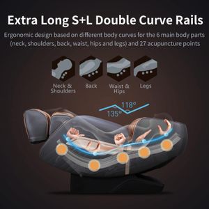 Aspria Full Body Massage Chair – Reclining Shiatsu with Heat