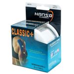 HANSO Classic Plus Kinesiology Tape Premium Cotton Blend | Tape for Physiotherapy, Sports Injuries, Pain Relief, Muscle Support (White)