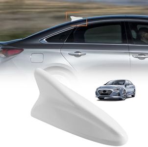 AMSPRAC Shark Fin Antenna Cover,Car Roof Antenna Caps Compatible with Hyundai Sonata LF 4Doors Sedan 2014-2019,for Elantra 2011-2016;for Kia Optima 2014-2016,96210-3X100/962102T700ABT (White)