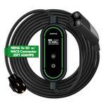 AEFA NEMA 14-50 Level 2 Electric Vehicle Charger - Compatible w/Tesla Models: S, 3, X, and Y - 240V, 25ft, Portable EV Charger - Tesla Accessories Charging Cable, Tesla Charger - NACS Tesla Connector