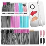 276 Pcs Disposable Makeup Applicators with Metal Makeup Spatula and Palette, Mascara Wands, Lip Brushes, Eyeliner Brushes, Makeup Hair Clips for Esthetician Supplies with Organizer Box