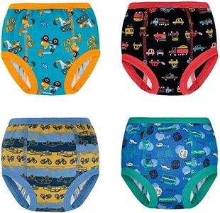 MooMoo Baby Potty Training Pants Absorbent Vehicle Training Pants for Toddler Boys 4 Packs 2T