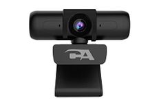 Cyber Acoustics CA Essential Super HD Webcam (WC-3000) - Zoom Certified USB Webcam, 5MP Super HD webcam up 2592x1944 at 30fps, Autofocus & Light Correction, Dual Omnidirectional Microphones