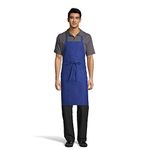 Uncommon Threads Unisex Restaurant Bib Apron, Royal, One Size