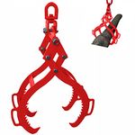 28IN Log Lifting Tongs,Log Grabber,Log Tongs Skidding Log Lifting Tongs 4 Claw Timber Heavy Dut,Solid Steel Swivel Dragging Steel Tongs Log Lifting Lumber Skidding Tongs Logging Grabber