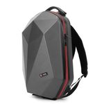 Swiss Military Hard Shell Travel Backpack 32L (Grey), UFO Alien Series Diamond-Cut ABS Hardshell for 15.6 Inch Laptop, Stylish and Durable Laptop Bag for Office, College and Travel