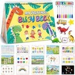 Montessori Busy Book for Toddlers 1-3 3-5, My Preschool Learning Activities, Autism Sensory Travel Toys for Kids, Education Workbook, Christmas Birthdays Gifts for Boys and Girls Age 2 3 4 Year Old