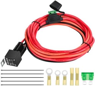 Nilight Electric Fuel Pump Relay Kit Wiring Harness 40 AMP Waterproof Relay Heavy Duty 10 Gauge Cables w/30 AMP Blade Fuse 12V System for Trucks Cars RVs Marine Boats Trailers